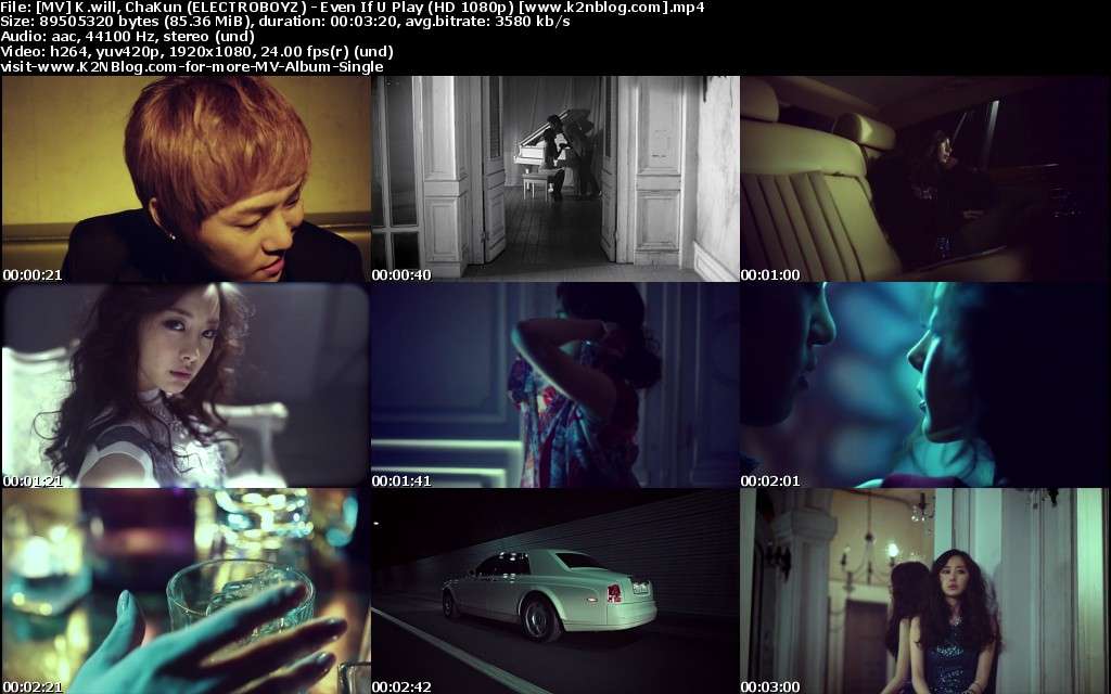 [MV] K.will & ChaKun (ELECTROBOYZ) - Mesmo Se U Play (HD 1080p Youtube)
