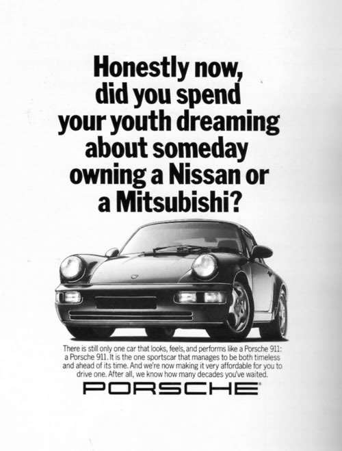 There is still only one car that looks, feels and performs like a Porsche 911: a Porsche 911. It is one sportscar that manages to be both timeless and ahead of its time. And we're now making it very affordable for you to drive one. After all, we know how many decades you've waited.